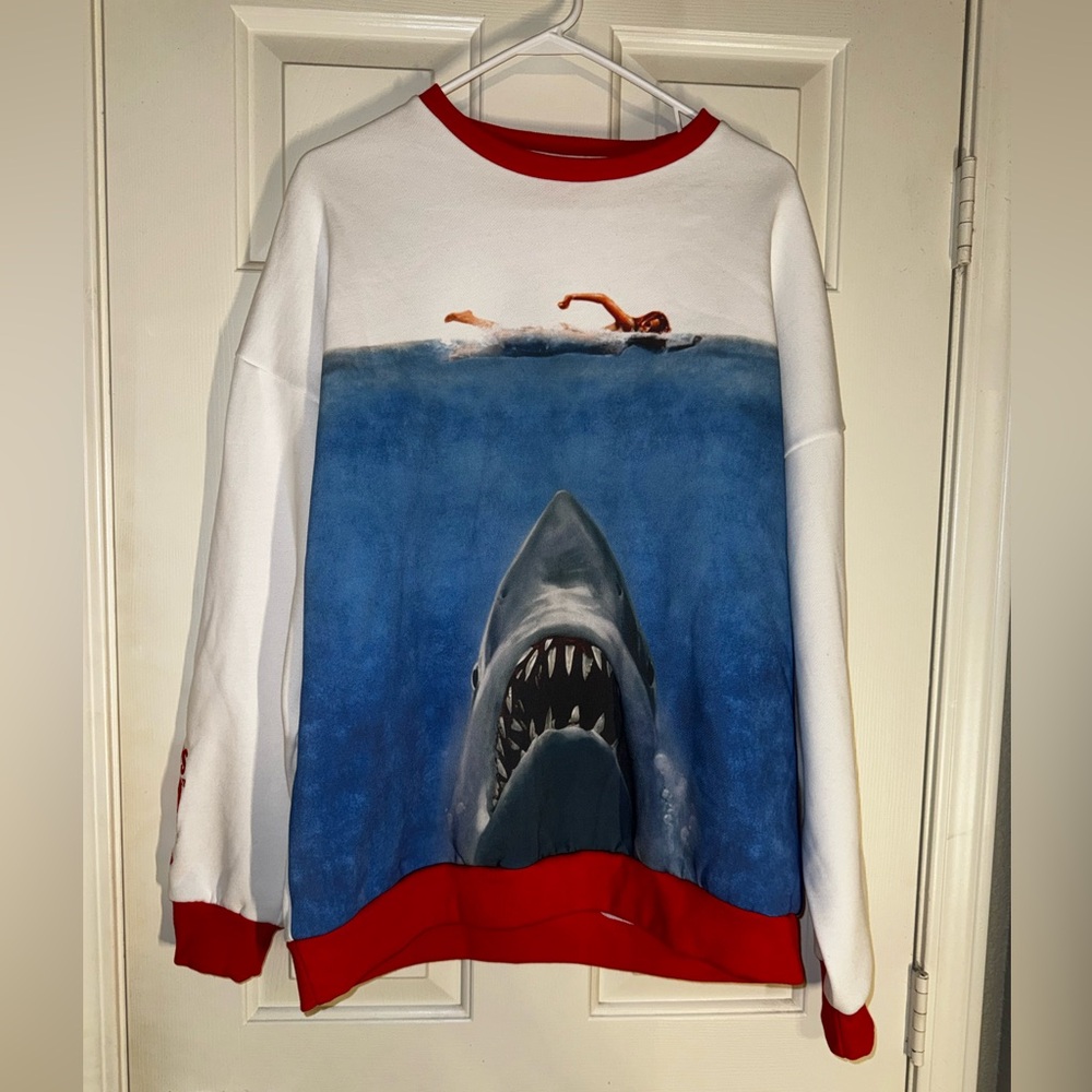 CLOSET CLEAN OUT $$$ JAWS 50th Anniversary Cakeworthy Sweatshirt